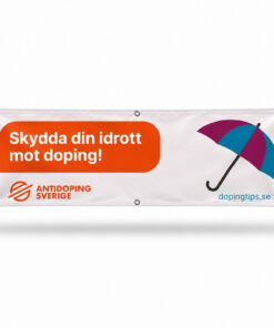 Banderoll Skydda din idrott!